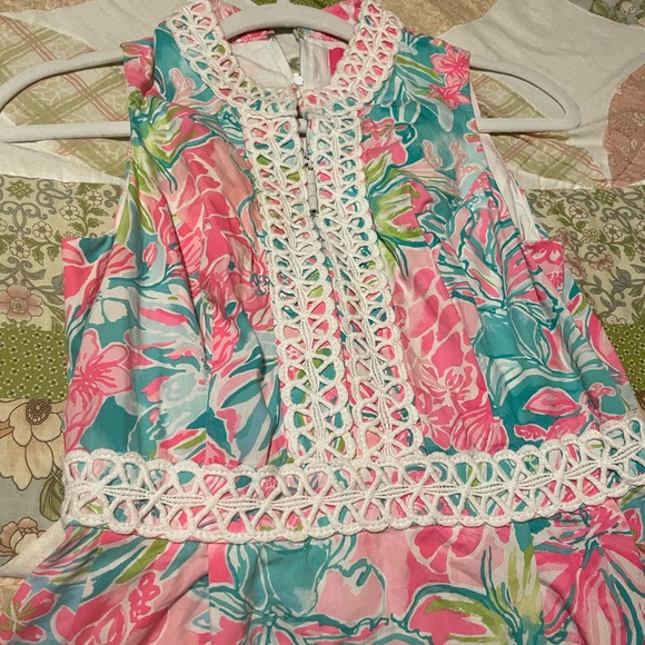 Lilly Pulitzer Aline floral mutli-color dress. Beautiful size 0 - Picture 8 of 11
